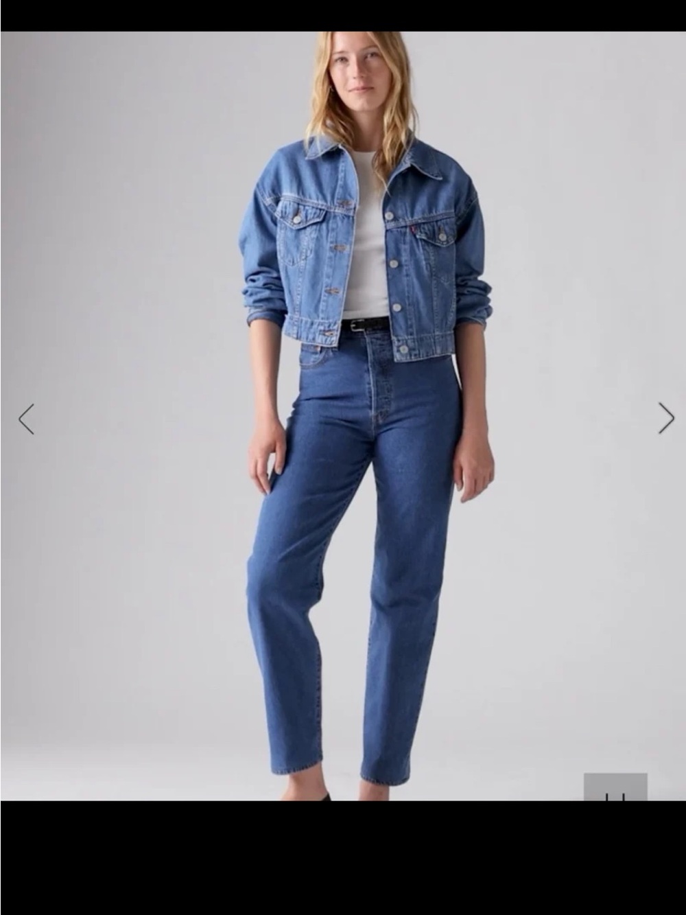Levi’s Ribcage Straight Ankle Women's Jeans in Dial Up Dark Indigo Worn In Sz 29 - Picture 5 of 12